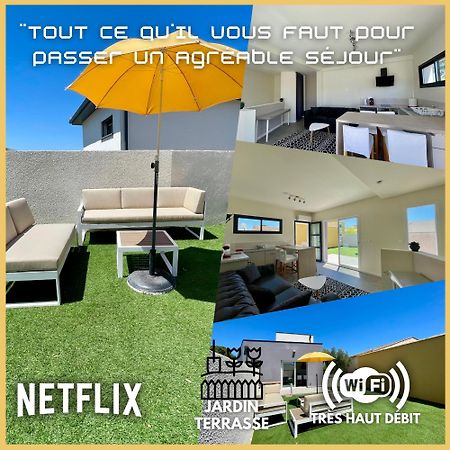 Appartement Souplex Jardin Proche Autoroute, Plages Et Attractions, Wifi - Tv, Calme Bessan Luaran gambar
