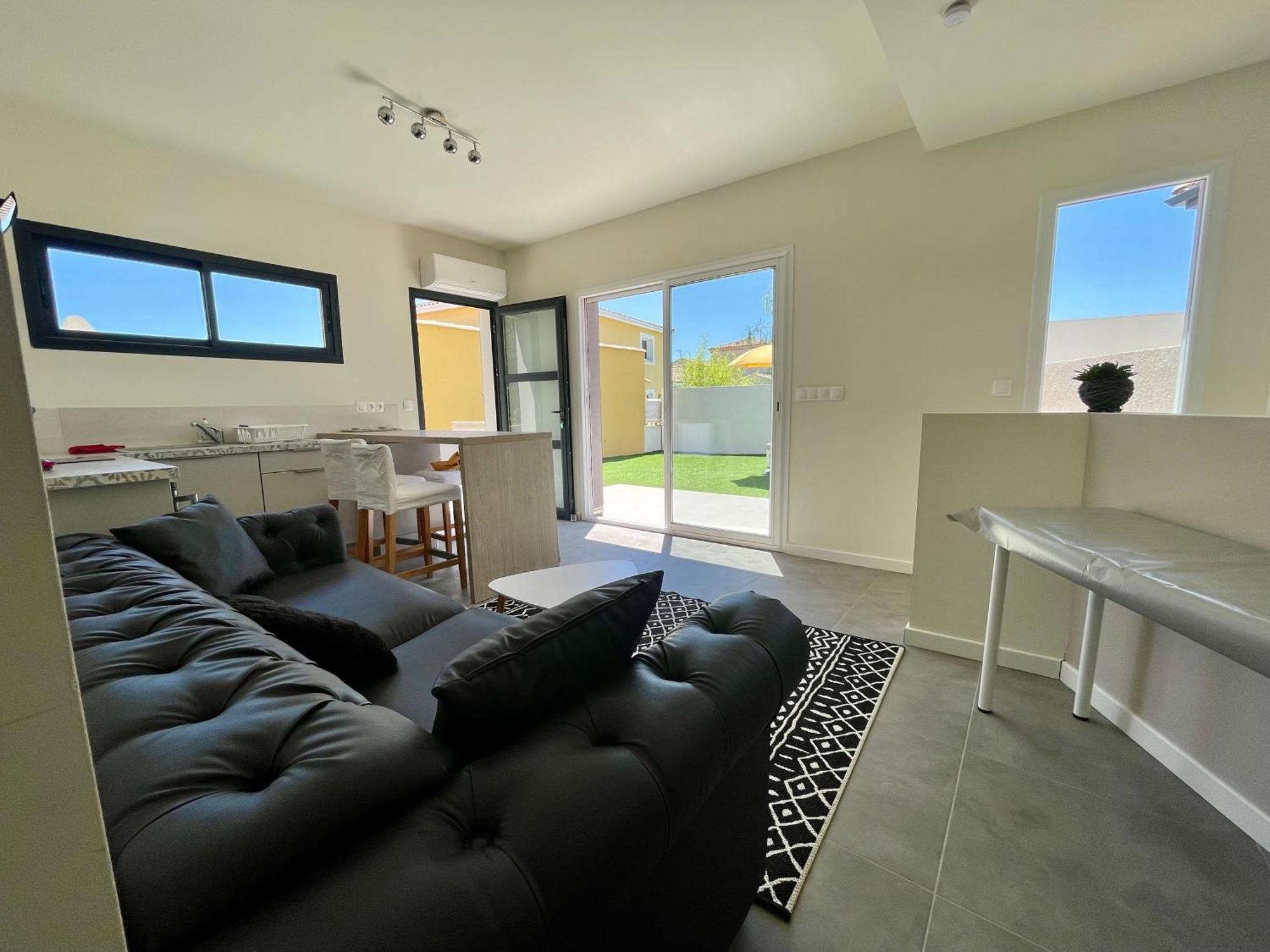Appartement Souplex Jardin Proche Autoroute, Plages Et Attractions, Wifi - Tv, Calme Bessan Luaran gambar